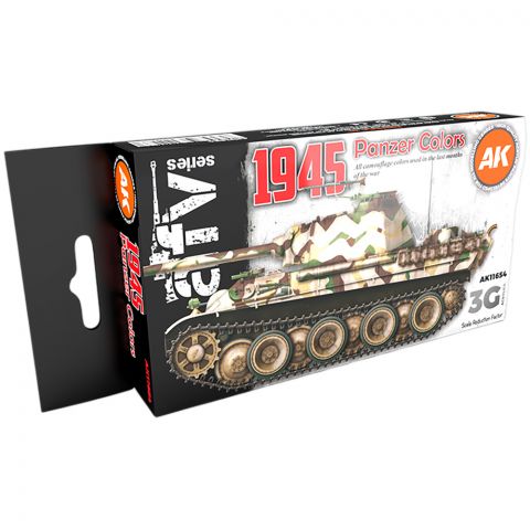 Набор красок AK Interactive: 1945 Panzer Colors AK11654