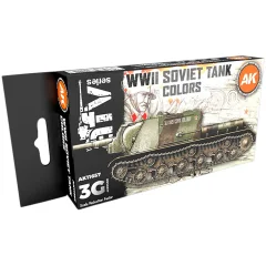 Набор красок AK Interactive: WWII Soviet Tank Colors AK11657