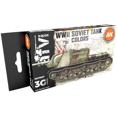Набор красок AK Interactive: WWII Soviet Tank Colors AK11657
