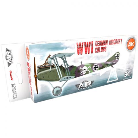 Набор красок AK Interactive: WWI German Aircraft Colors AK11710