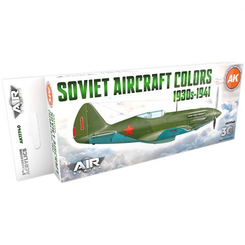 Набор красок AK Interactive: Soviet Aircraft Colors 1930s-1941 AK11740