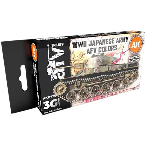 Набор красок AK Interactive: WWII Japanese Army AFV Colors AK11774
