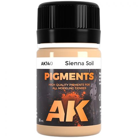 Краска AK Interactive Pigments: Sienna Soil AK140 (35 мл)