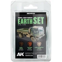 Набор красок AK Interactive Liquid Pigments: Earth Set AK14035
