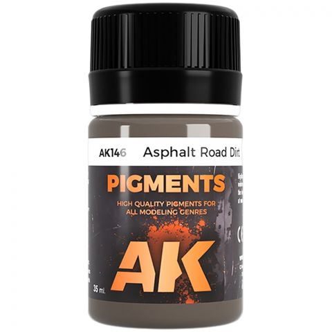 Краска AK Interactive Pigments: Asphalt Road Dirt AK146 (35 мл)