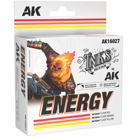 Набор красок AK Interactive The Inks: Energy AK16027