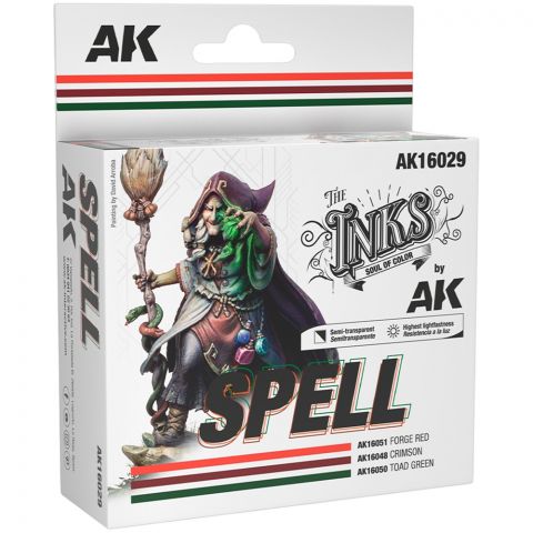 Набор красок AK Interactive The Inks: Spell AK16029