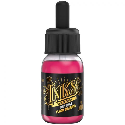 Краска AK Interactive The Inks: Fluor Magenta AK16041 (30 мл)