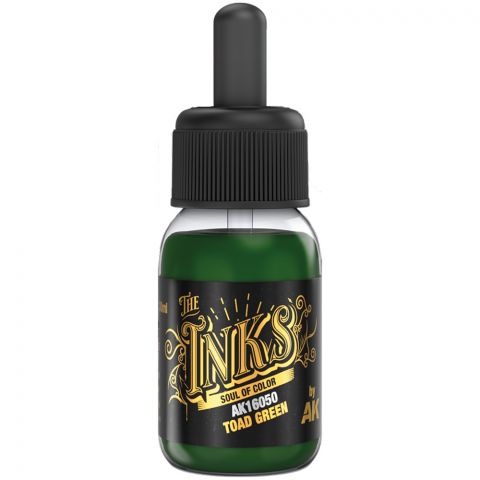 Краска AK Interactive The Inks: Toad Green AK16050 (30 мл)