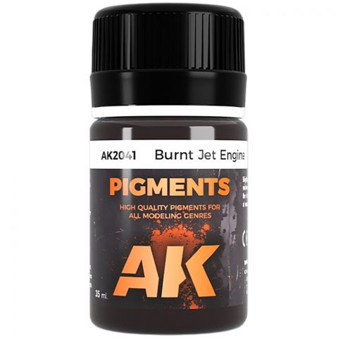 Краска AK Interactive Pigments: Burnt Jet Engine AK2041 (35 мл)