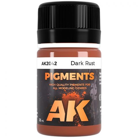 Краска AK Interactive Pigments: Dark Rust AK2042 (35 мл)