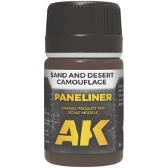 Краска AK Interactive Effects: Paneliner for Sand and Desert Camouflage AK2073 (35 мл)