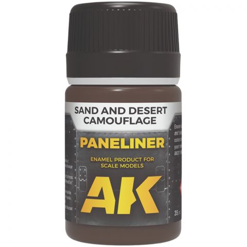 Краска AK Interactive Effects: Paneliner for Sand and Desert Camouflage AK2073 (35 мл)