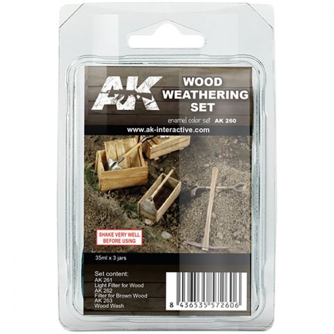 Набор красок AK Interactive: Wood Weathering Set AK260