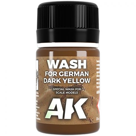 Краска AK Interactive Washes: Dark yellow Wash AK300