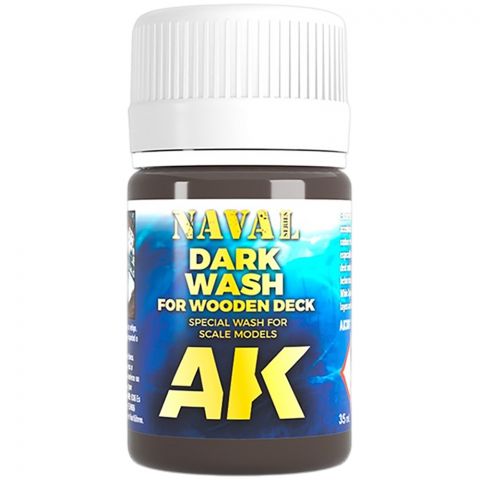 Краска AK Interactive Washes: Naval Dark Wash for Wooden Deck AK301