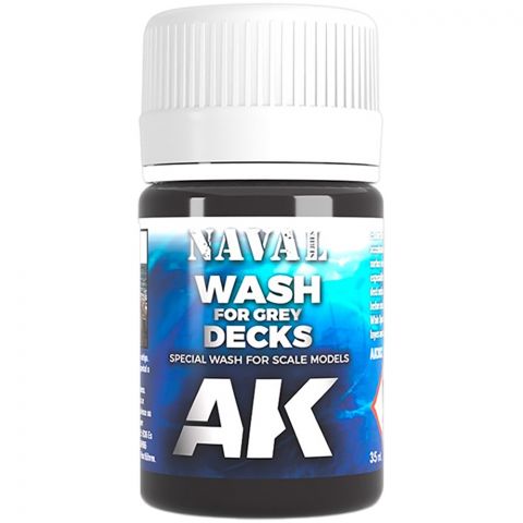 Краска AK Interactive Washes: Naval Wash for Grey Decks AK302