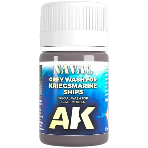 Краска AK Interactive Washes: Naval Grey Wash for Kriegsmarine Ships AK303