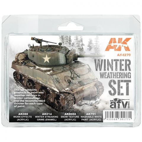 Набор красок AK Interactive: Winter Weathering Set AK4270