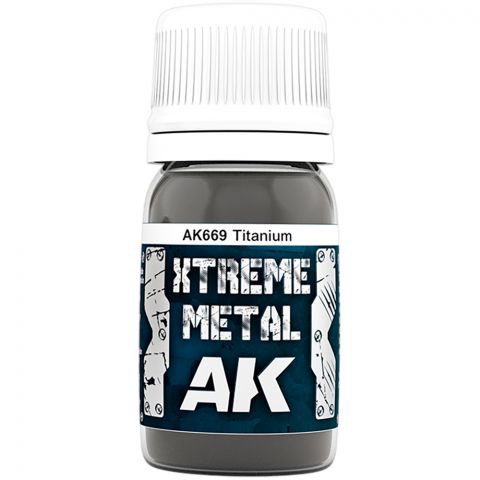 Краска AK Interactive Xtreme Metal: Titanium AK669