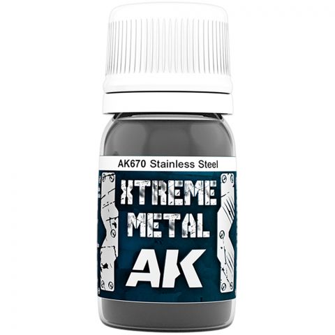 Краска AK Interactive Xtreme Metal: Stainless Steel AK670