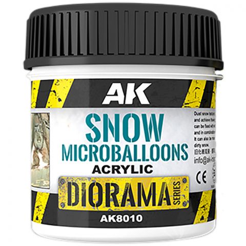 Текстурная паста AK Interactive Diorama: Snow Microballoons AK8010 (100 мл)