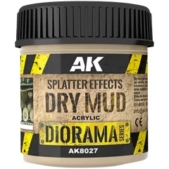Текстурная паста AK Interactive Diorama: Splatter Effects Dry Mud AK8027 (100 мл)