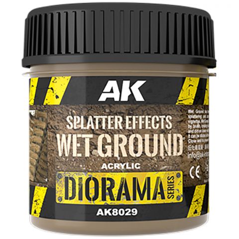 Текстурная паста AK Interactive Diorama: Splatter Effects Wet Ground AK8029 (100 мл)