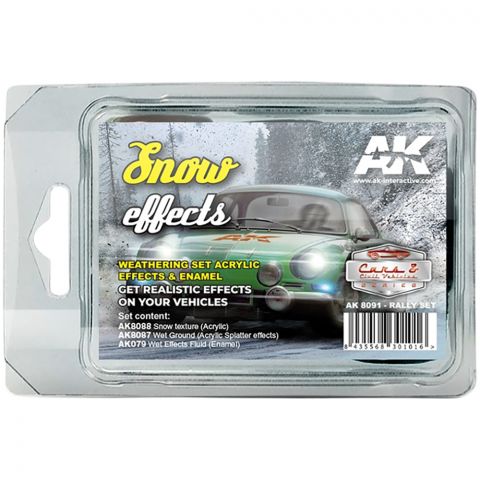 Набор красок AK Interactive: Snow Effects (Rally Set) AK8091