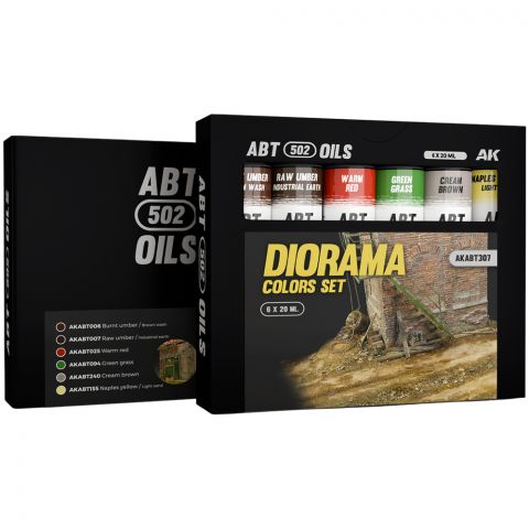 Набор красок ABT 502 Oils: Diorama Colors Set AKABT307