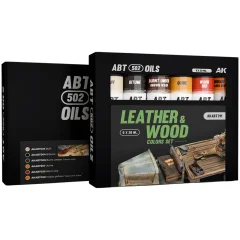 Набор красок ABT 502 Oils: Leather & Wood Colors Set AKABT311