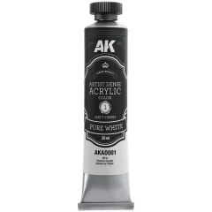 Краска AK Artistic Dense Acrylic: Pure White AKAD001