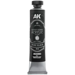 Краска AK Artistic Dense Acrylic: Pure Black AKAD003