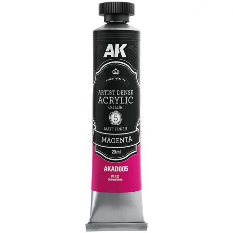 Краска AK Artistic Dense Acrylic: Magenta AKAD005
