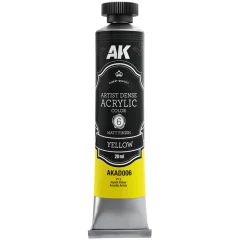 Краска AK Artistic Dense Acrylic: Yellow AKAD006