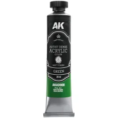 Краска AK Artistic Dense Acrylic: Green AKAD008