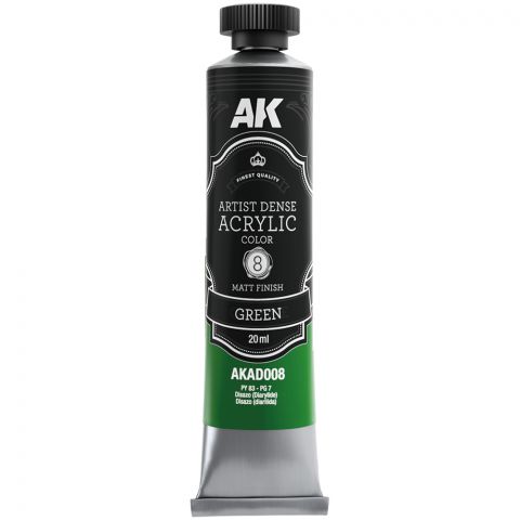 Краска AK Artistic Dense Acrylic: Green AKAD008