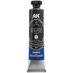 Краска AK Artistic Dense Acrylic: Ultramarine Blue AKAD012