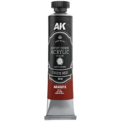 Краска AK Artistic Dense Acrylic: Oxide Red AKAD015