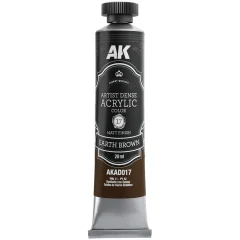 Краска AK Artistic Dense Acrylic: Earth Brown AKAD017