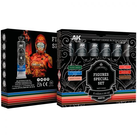 Набор красок AK Artistic Dense Acrylic: Figures Special Set AKAD103