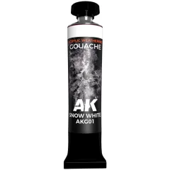 Краска AK Interactive Gouache: Snow White AKG01 (20 мл)