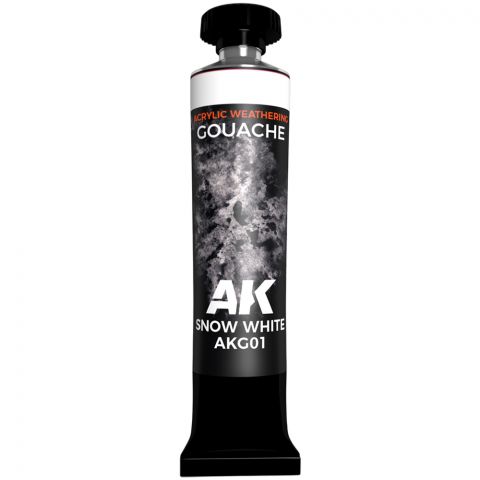 Краска AK Interactive Gouache: Snow White AKG01 (20 мл)