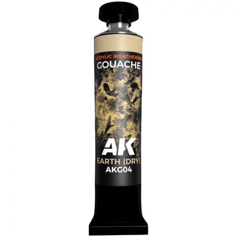 Краска AK Interactive Gouache: Earth (Dry) AKG04 (20 мл)