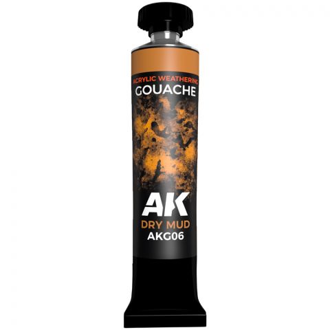 Краска AK Interactive Gouache: Dry Mud AKG06 (20 мл)