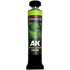 Краска AK Interactive Gouache: Moss Green AKG08 (20 мл)