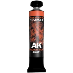 Краска AK Interactive Gouache: Medium Rust AKG11 (20 мл)