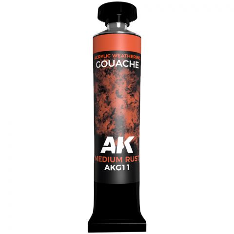 Краска AK Interactive Gouache: Medium Rust AKG11 (20 мл)