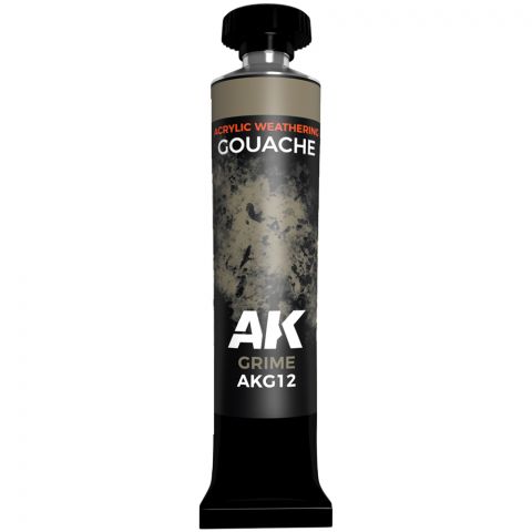 Краска AK Interactive Gouache: Grime AKG12 (20 мл)