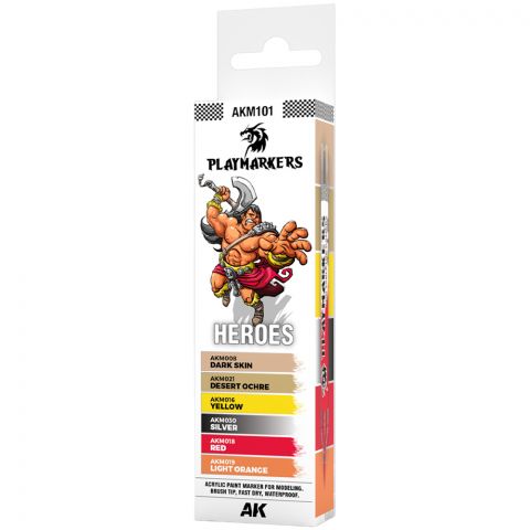 Набор маркеров AK Interactive Playmarkers: Heroes AKM101